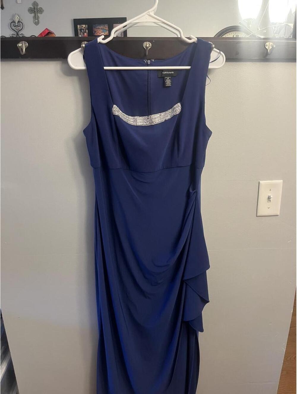 R&M Richards Women's Blue and Navy Dress